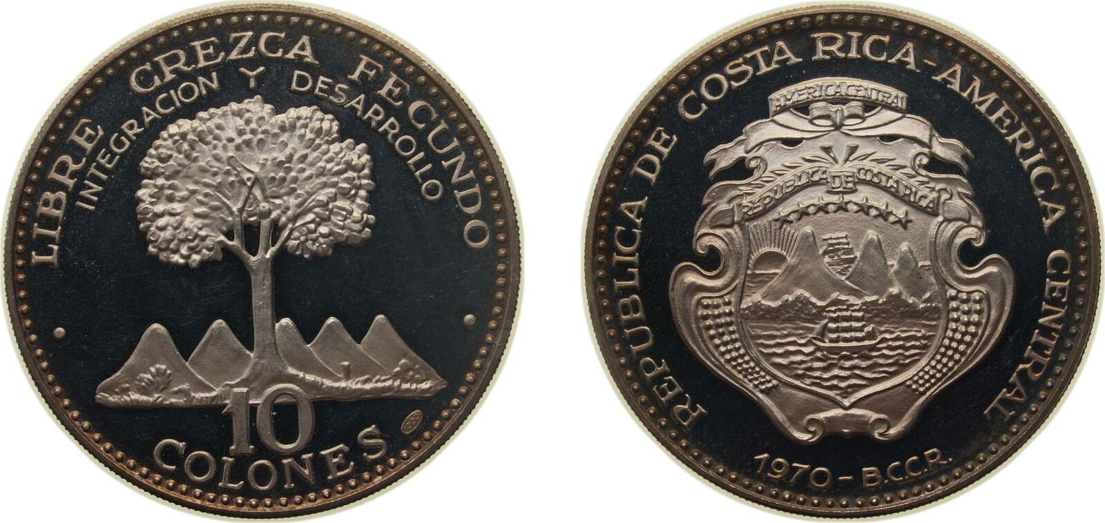 1970 Italcambio Mint Costa Rica Second Costa Rican Republic 1970