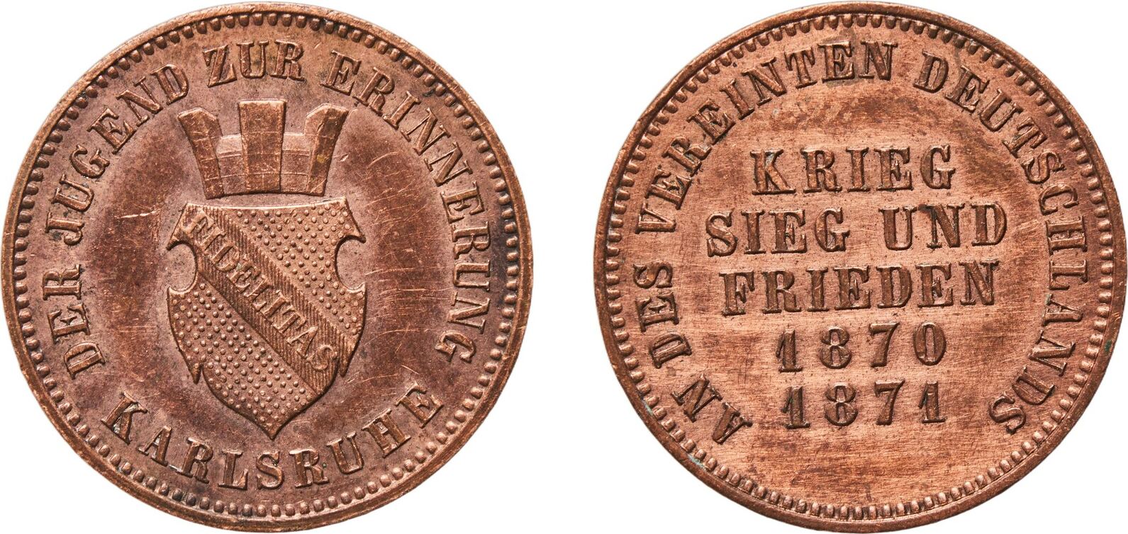 Germany Grand Duchy of Baden Second Empire 1871 1 Kreuzer
