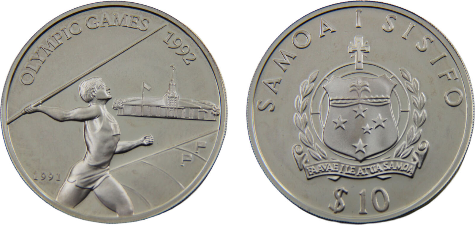 1991 Singapore mint(Minta Samoa Independent State 1991 10 Tala 1992