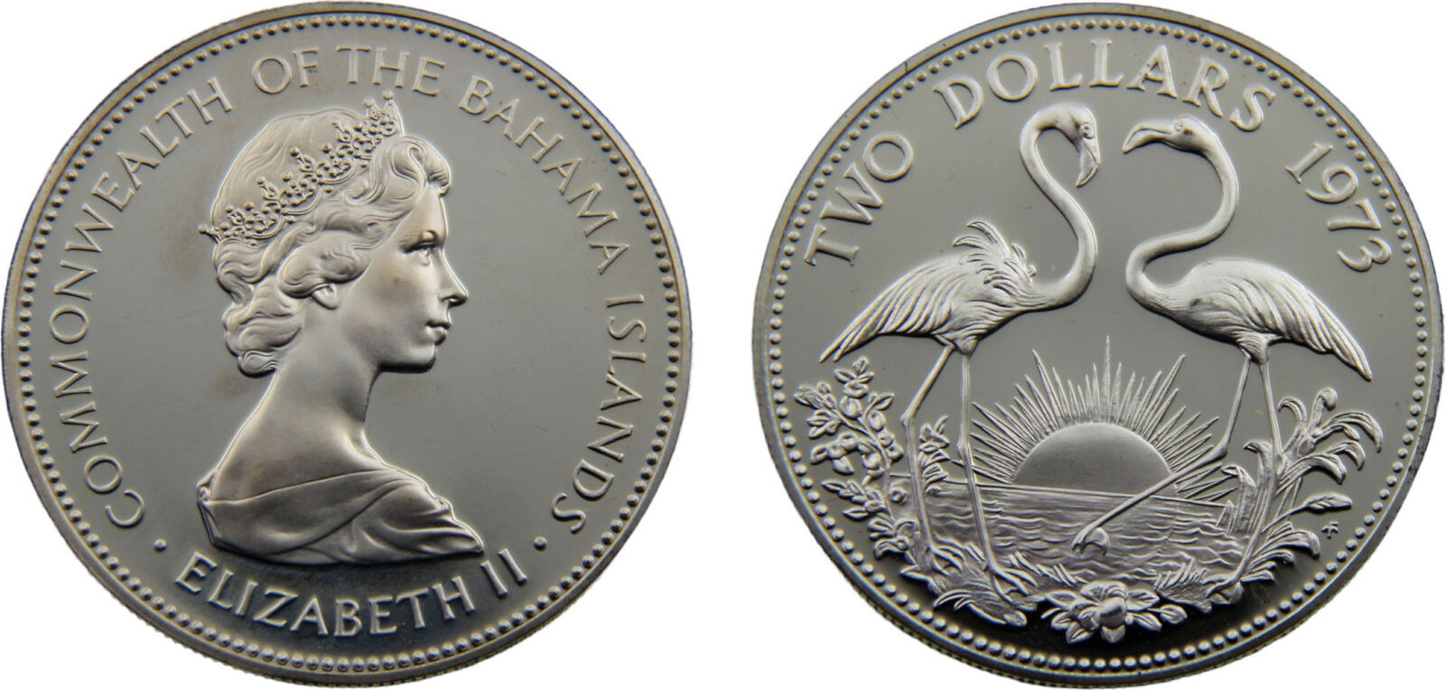 THE BAHAMAS 1973 (Mintage 43000) Bahamas Commonwealth Elizabeth II 1973 ...