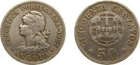 Angola 50 Centavos Angola Portuguese colony 1927 50 Centavos Nickel brass (1608000) 10.1g XF KM 69 -