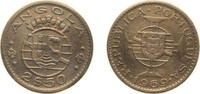 Angola 2.5 Escudos Angola Portuguese Overseas Province 1969 2.50 Escudos Copper-nickel Lisbon Mint (5000000) 3.5g XF KM 77 Schön 17 -