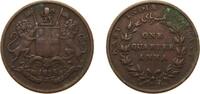 India ¼ Anna India India - British East India Company 1835 ¼ Anna - King William IV Copper 6.3g VF KM 446 -