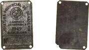 Spain NULL Spain Nationalist Government 1949 Medal (CHAPA CAMPAÑA ANTIRRABICA, ALICANTE JEFATURA PROVINCIAL DE GANADERIA ) 1.87g XF -