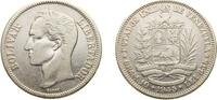 Venezuela 2 Bolívares Venezuela United States 1945 2 Bolívares Silver (.835) (Copper .165) Philadelphia Mint (3000000) 10g VF Y 23a -
