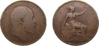 Great Britain 1 Penny Great Britain United Kingdom 1905 1 Penny - Edward VII Bronze Royal Mint (Tower Hill) (17783800) 8.85g VF KM 794 Sp 3990/A -
