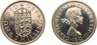 Great Britain 1 Shilling Great Britain United Kingdom 1970 1 Shilling - Elizabeth II (English shield; no 'BRITT:OMN') Copper-nickel (75% Cu, 25% Ni) Roya -