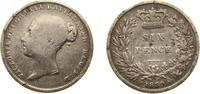 Great Britain 6 Pence Great Britain United Kingdom 1839 6 Pence - Victoria (1st portrait; 1st type) Silver (.925) (3310500) 2.83g VF KM 733 Sp 3908 Sp -