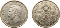 Great Britain 2 Shillings Great Britain United Kingdom 1943 2 Shillings - George VI (with 'IND:IMP') Silver (.500) (26711900) 11.31g AU KM 855 Sp 4081 -