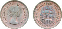 South Africa ½ Penny South Africa Union 1960 ½ Penny - Elizabeth II (1st portrait) Copper Pretoria Mint 5.67g UNC KM 45 -