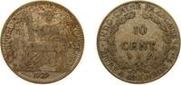 French Indochina 10 Cents French Indochina French colony 1929 A 10 Cents Silver (.680) Paris Mint (5831000) 2.7g VF KM 16.1 -