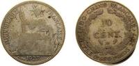 French Indochina 10 Cents French Indochina French colony 1927 A 10 Cents Silver (.680) Paris Mint (6471000) 2.7g VF KM 16.1 -
