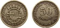 Mozambique 50 Centavos Mozambique Portuguese colony 1950 50 Centavos Nickel brass (20000000) 4.5g XF KM 76 Schön 16 -