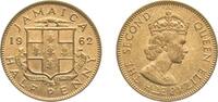Jamaica ½ Penny Jamaica British colony 1962 ½ Penny - Elizabeth II (Arms without supporters) Nickel brass Royal Mint (200000) 4.5g BU KM 36 -