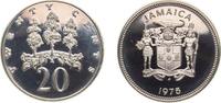 Jamaica 20 Cents Jamaica Commonwealth 1975 FM 20 Cents (Narrow legend; set issue) Copper-nickel The Franklin Mint (16000) 11.3g PF KM 55 -