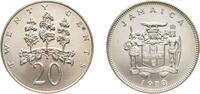 Jamaica 20 Cents Jamaica Commonwealth 1970 20 Cents (Wide legend) Copper-nickel (75% Copper, 25% Nickel) The Franklin Mint 11.3g BU KM 48 -