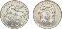 Jamaica 25 Cents Jamaica Commonwealth 1973 FM 25 Cents (Narrow legend; set issue) Copper-nickel The Franklin Mint 14.55g BU KM 56 -