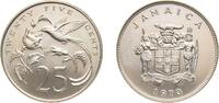 Jamaica 25 Cents Jamaica Commonwealth 1970 25 Cents (Wide legend) Copper-nickel The Franklin Mint (5000) 14.14g BU KM 49 -