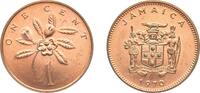 Jamaica 1 Cent Jamaica Commonwealth 1970 1 Cent (Wide legend) Bronze Royal Mint (10000000) 4.15g BU KM 45 -