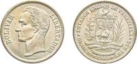 Venezuela 2 Bolívares Venezuela United States 1945 2 Bolívares Silver (.835) Philadelphia Mint (3000000) 10g BU Y 23a -