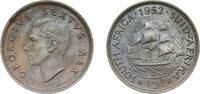 South Africa ½ Penny South Africa Union 1952 ½ Penny - George VI Bronze Pretoria Mint 5.67g UNC KM 33.2 -