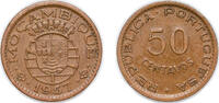 Mozambique 50 Centavos Mozambique Portuguese Overseas Province 1957 50 Centavos Bronze (24990000) 4.01g AU KM 81 Schön 20 -
