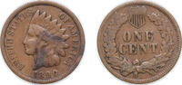 United States 1 Cent United States Federal republic 1890 1 Cent Indian Head Cent Bronze (.950 copper, .050 tin and zinc) (57180114) 3.11g VF KM 90a -