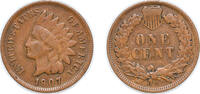 United States 1 Cent United States Federal republic 1907 1 Cent Indian Head Cent Bronze Philadelphia Mint (108137143) 3.11g XF KM 90a Schön 117a -