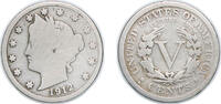 United States 5 Cents United States Federal republic 1912 5 Cents Liberty Nickel (with CENTS) Copper-nickel (26234569) 5g F KM 112 Schön 119 -