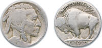 United States 5 Cents United States Federal republic 1918 S 5 Cents Buffalo Nickel (flat ground) Copper-nickel (4882000) 5g VF KM 134 Schön 132 -