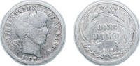 United States 1 Dime United States Federal republic 1908 1 Dime Barber Dime Silver (.900) (.100 copper) Philadelphia Mint (10600000) 2.5g VF KM 113 -