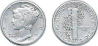 United States 1 Dime United States Federal republic 1917 S 1 Dime Mercury Dime Silver (.900) (27330000) 2.5g XF KM 140 Schön 133 -