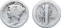 United States 1 Dime United States Federal republic 1924 S 1 Dime Mercury Dime Silver (.900) (7120000) 2.5g F KM 140 Schön 133 -