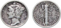 United States 1 Dime United States Federal republic 1923 1 Dime Mercury Dime Silver (.900) (50130000) 2.5g VF KM 140 Schön 133 -