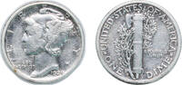 United States 1 Dime United States Federal republic 1929 S 1 Dime Mercury Dime Silver (.900) (4730000) 2.5g VF KM 140 Schön 133 -