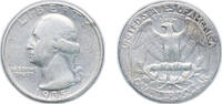 United States ¼ Dollar United States Federal republic 1935 S ¼ Dollar Washington Silver Quarter Silver (.900) (5660000) 6.25g VF KM 164 Schön 168 -