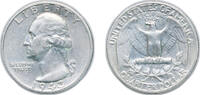 United States ¼ Dollar United States Federal republic 1943 S ¼ Dollar Washington Silver Quarter Silver (.900) (21700000) 6.25g XF KM 164 Schön 168 -