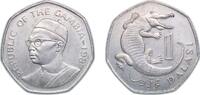 The Gambia 1 Dalasi The Gambia Republic 1987 1 Dalasi Copper-nickel 11.95g AU KM 29 Schön 23 -