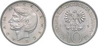 Poland 10 Zlotys Poland People's Republic 1975 MW 10 Zlotys (Adam Mickiewicz) Copper-nickel Mint of Poland (35000000) 7.77g UNC Y 74 Fischer Po O -