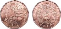 Austria 5 Euros Austria 2015 5 Euros (New Year: Operetta Bat and the Ball) Copper Münze Österreich, (200000) 8.8g UNC KM 3237 Schön 421 -