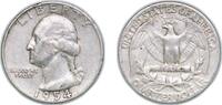 United States ¼ Dollar United States Federal republic 1954 ¼ Dollar Washington Silver Quarter Silver (.900) (54645503) 6.2g VF KM 164 Schön 168 -