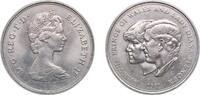 Great Britain 25 Pence Great Britain United Kingdom 1981 25 New Pence - Elizabeth II (Royal Wedding) Copper-nickel (75% Cu, 25% Ni) (26773600) 28.49g U -