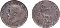 Great Britain 1 Penny Great Britain United Kingdom 1913 1 Penny - George V Bronze (65497800) 9.41g AU KM 810 Sp 4051-3 -