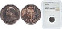 Great Britain 4 Pence Great Britain United Kingdom 1896 4 Pence - Victoria (3rd portrait; Maundy issues) Silver (.925) (8476) 1.9g NGC MS 62 KM 778 Sp -