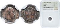 Great Britain 1 Penny Great Britain United Kingdom 1902 1 Penny - Edward VII (Maundy issues) Silver (.925) Royal Mint (Tower Hill) 0.47g NGC MS 66 KM -