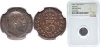 Great Britain 3 Pence Great Britain United Kingdom 1902 3 Pence - Edward VII (incl. Maundy) Silver (.925) (8287000) 1.41g NGC UNC KM 797 Sp 3984 Sp 39 -