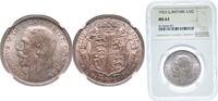 Great Britain ½ Crown Great Britain United Kingdom 1923 ½ Crown - George V (2nd type) Silver (.500) (26308500) 14.14g NGC MS 63 KM 818.1a KM 818.2 Sp -