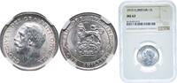 Great Britain 1 Shilling Great Britain United Kingdom 1915 1 Shilling - George V (1st type) Silver (.925) (39279000) 5.66g NGC MS 62 KM 816 Sp 4013 -