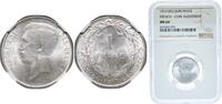 Belgium 1 Franc Belgium 1914 1 Franc - Albert I (Dutch text) Silver (.835) (16.5% copper) Heaton and Sons / The Mint Birmingham Limited (1022158 -