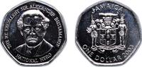 Jamaica 1 Dollar Jamaica British colony 2003 1 Dollar (Heptagonal) Nickel plated steel Royal Mint 2.9g UNC KM 164 Schön 128 -